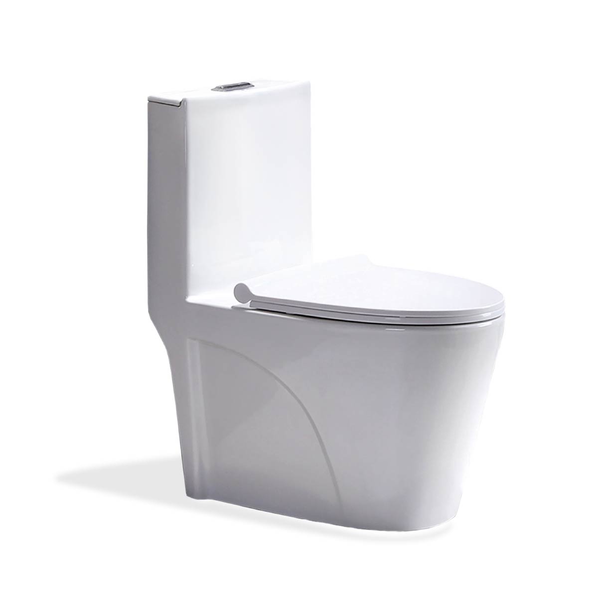 Inodoro One Piece Blanco Minimalista 8616 (70X40X78) +Tapa Asiento Y Acces.Fratelli